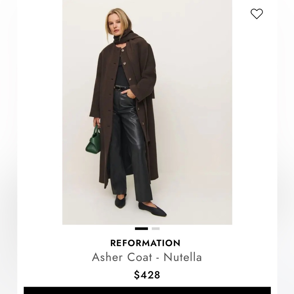 Reformation Nutella Trench Coat